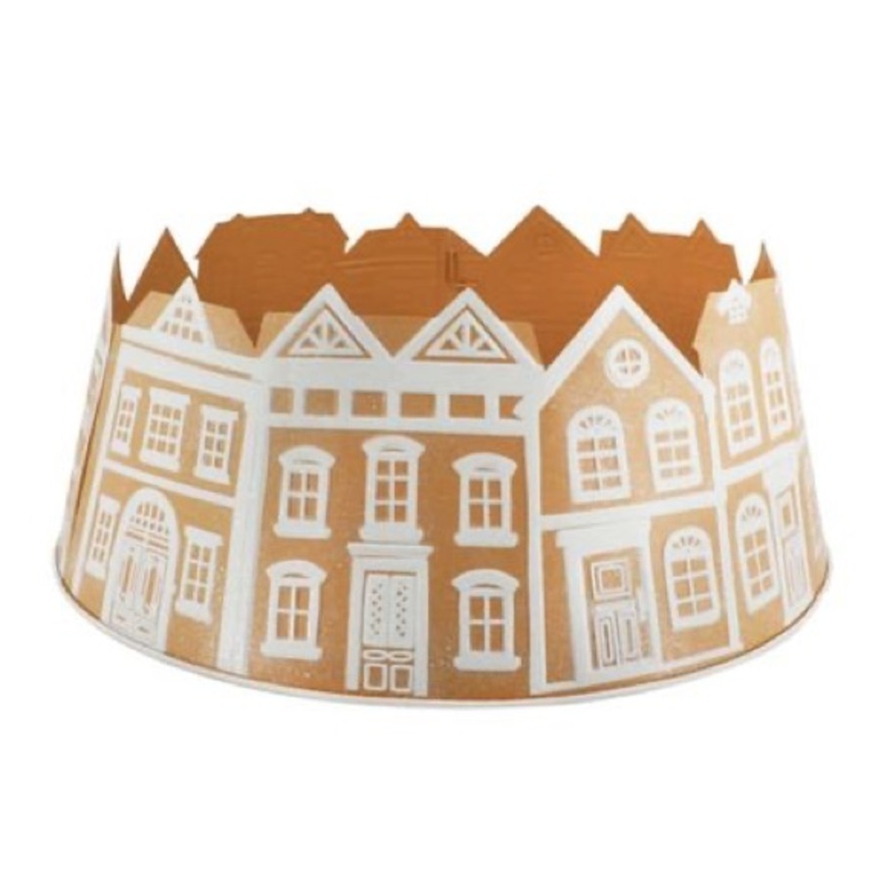 Michaels ashland metal gingerbread village tree collar NEW NWT